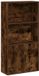 vidaXL Boekenkast, bewerkt hout, gerookt eikenkleurig, 60x24x120 cm