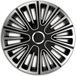 AutoStyle Wieldoppen Set Motion 15 Inch Silver/Black