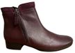 Gabor - Dames - Enkellaarsjes - Leer - Blokhak - Ritssluiting - Bordo