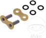 D.I.D 520 ERVT Gold Ketting Klinknagel Sluiting