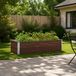 vidaXL Verhoogde Tuinbak Zwart Walnoot 100 x 40 x 24 cm Metaal