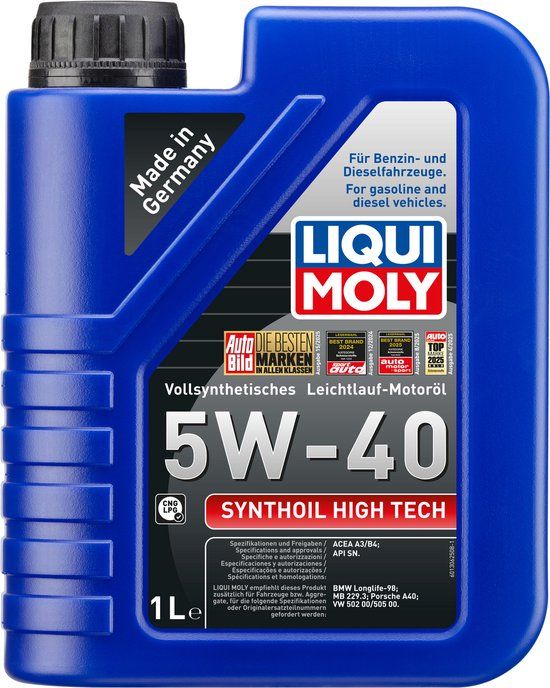 Liqui Moly Synthoil High Tech 5W40 A3/B4 1L