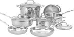 Cuisinart Kookgerei set 77-11G, roestvrij staal, 11-delig