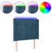 VidaXL Hoofdbord LED 183x16x78/88 cm fluweel donkerblauw