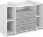 Vicco Oskar Commode – 143 x 100 cm XL met laden Wit/Grijs