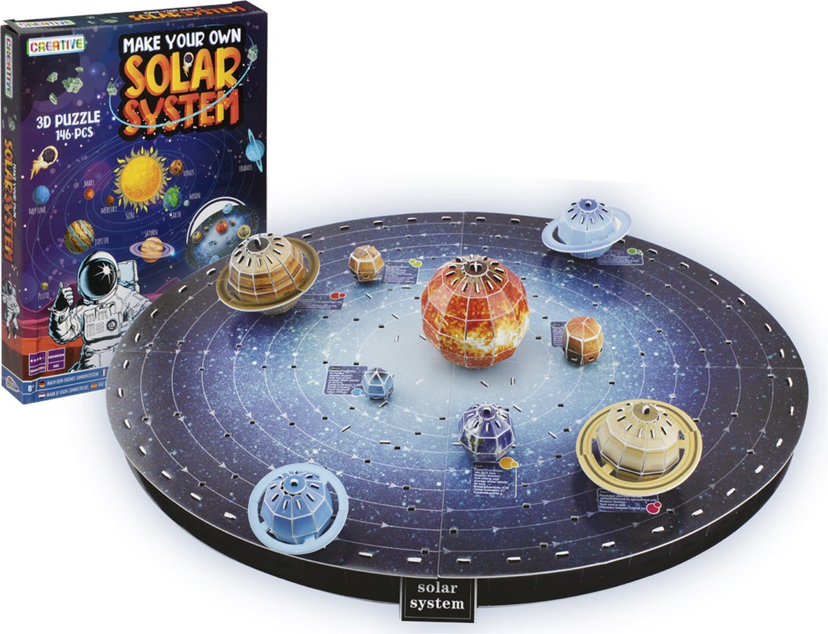 Geschikt spontaan Vrouw Grafix 3D puzzel voor kinderen | Maak je eigen zonnestelsel | 146  puzzelstukjes | Planeten speelgoed | 3D puzzel voor kinderen vanaf 8 jaar  puzzel en spel kopen? | Kieskeurig.be | helpt je kiezen