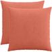 vidaXL - Kussensloop - 2 stuks - HEERLEN - Rood-oranje - 70 x 70 cm - Corduroy
