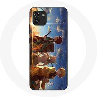Maniacase Hoesje voor Samsung Galaxy A03 Tanjiro Inosuke en Zenitsu Demon Slayer Kimetsu no Yaiba Anime Manga