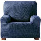 ECOMMERC3 Elastische jacquard-bankhoes, 1-zits, universele pasvorm en ademend, blauw, slijtvast, antislip design met elastische band
