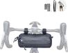 Fiets stuurtas noir en polyester avec fermeture éclair, velcro et clip