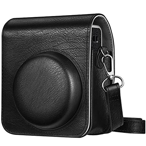 Fintie Tas voor Fujifilm Instax Mini 40 Instant Camera, Premium Kunstleer Beschermhoesje Reizen Cameratas Hoes Afdekking met afneembare riem, (*Zwart)
