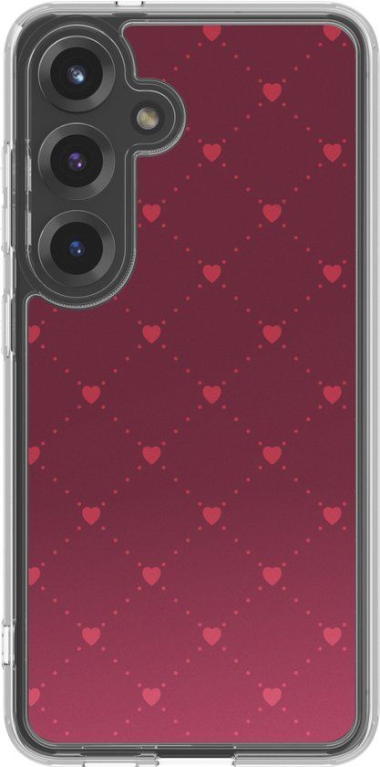imoshion Hoesje - Geschikt voor Samsung Galaxy S21 FE - Design hoesje - Crush Check Coral Dust