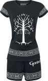 The Lord Of The Rings Tree Of Gondor Pyjama zwart Katoen - Vrouwen - Maat L