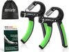 Shenzhen Haorui Industrial Technology Co., Ltd. Handtrainer Professionnel Set de 2 Poignées de doigts Réglable de 5-60 kg Entraîneur de doigts Entraîneur d'avant-bras Appareil d'entraînement avec ressort solide pour plus de force de préhension avec E-Book avec exercices (langue anglaise non garantie) - Vert