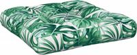 vidaXL Palletkussen - Bladpatroon - 60x60x12 cm - Stof