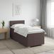 Maison Exclusive - Lit Boxspring avec matelas marron foncé 90 x 200 cm tissu