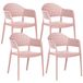 Beliani NARINO - Set van 4 stoelen - Roze - Polypropyleen