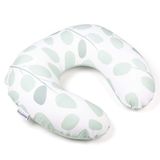 Doomoo Softy - Leaves Aqua Green - Klein voedingskussen - biologisch katoen - 150 cm
