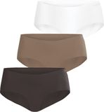 Björn Borg Dames Invisible Hipster - Heupslip (3-pack) - Wit/Bruin