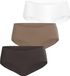 Björn Borg Dames Invisible Hipster - Heupslip (3-pack) - Wit/Bruin