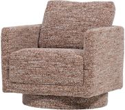 WOOOD Oska Draaifauteuil - Melange Stof - Bruin