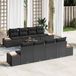 Maison Exclusive - Ensemble de jardin 9 pièces, polyrotin noir