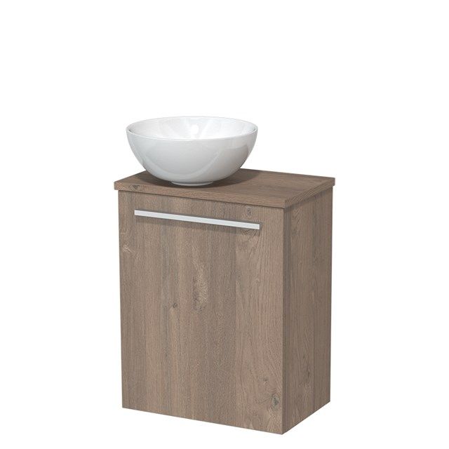 Maxaro Toiletmeubel Modulo Middenbruin Eiken 41 cm
