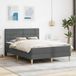 Maison Exclusive - Cadre de lit avec matelas, gris foncé, 120 x 200 cm, rembourré
