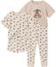 Vertbaudet Set van 2 pyjama's met berenprint, korte en lange mouwen