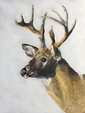 James Coates Herten kaart wenskaart met hert schilderij A5 formaat