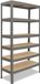 Shelfplaza PRO metalen stellingkast - 180x110x40 cm - grijs - 6 planken