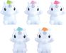 Playgo Play unicorn vingerpoppetjes set - zacht kunststof badspeelgoed.