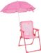 Merkloos Relaxdays Kinderklapstoel met parasol