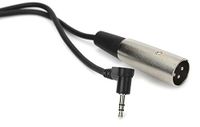 HosaTech XVM-110M 10ft haakse 3.5mm TRS naar XLR3M microfoonkabel