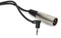 HosaTech XVM-110M 10ft haakse 3.5mm TRS naar XLR3M microfoonkabel