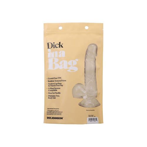 Doc Johnson Realistische Dildo - 15 cm - Transparant