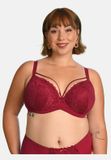 SugarShape BH Vienna Plunge-BH met beugel en kant bordeaux 80E