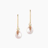 Histoire d'Or Boucles D'oreilles Pendantes Baroque Or Jaune Perles De Culture