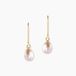 Histoire d'Or Boucles D'oreilles Pendantes Baroque Or Jaune Perles De Culture
