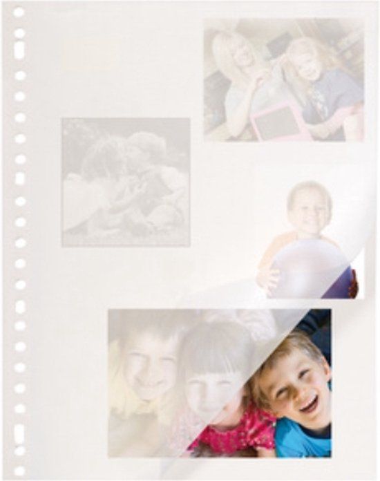 Kangaro fotointerieur - A4 - wit - 23 rings - 20 vel - pergamijn tussenbladen - zuurvrij - K-6615