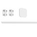 EGLO Uitbreidingsset voor Track Plus railsysteem | set verlenging rails plafond, accessoire verlenging, kunststof wit, lengte 100 cm