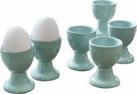 LOBERON Eierdopje set van 6 Biarré turquoise