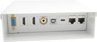 AISENS A127-0720, VGA, 3.5mm, 2x HDMI A, USB-C, USB-B, 2x RJ-45, Wit