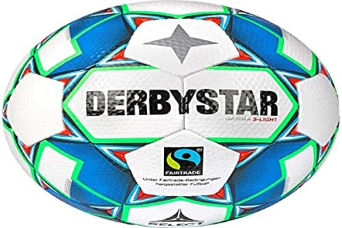 Derbystar Gamma S-Light V22 voetbal wit blauw groen 3