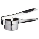 KitchenCraft Aardappelrijst/pureemaker met 2 rijstschijven, verchroomd metaal, 26 x 10 x 9 cm