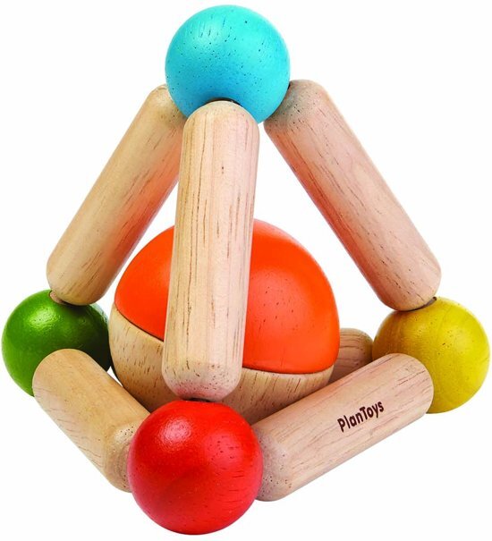 Plantoys Plan Toys houten rammelaar Triangle Clutching Toy
