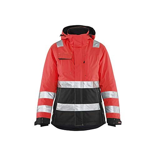 Blaklader 4872 Winterjas Dames High Vis Rood/Zwart Maat XL