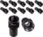 Maclean - 10 stuks satelliet F-stekker, TV-systeem, RG5.9, RG6, 6.8mm, nikkel met afdichting, professioneel, zwart, MCTV-903