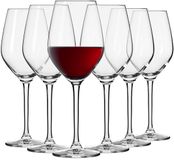 KROSNO GLASS KROSNO Rode Wijnglazen Set van 6 - 300 ml - Splendour Collectie - Kristalglas