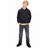 Retour Jeans sweater met borduursels en print - grijs